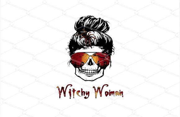 Download Witchy Woman - Halloween Skull Bun - Halloween skull Collection