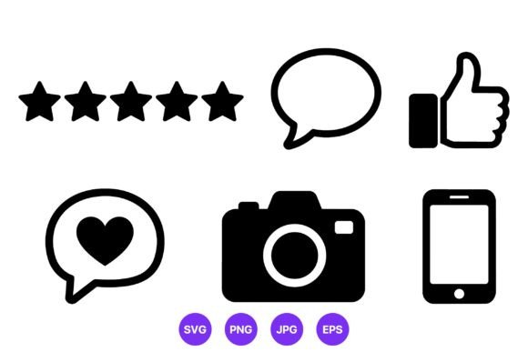 Download Five Stars Thumbs Up Social Media Icons - Thumbs Collection