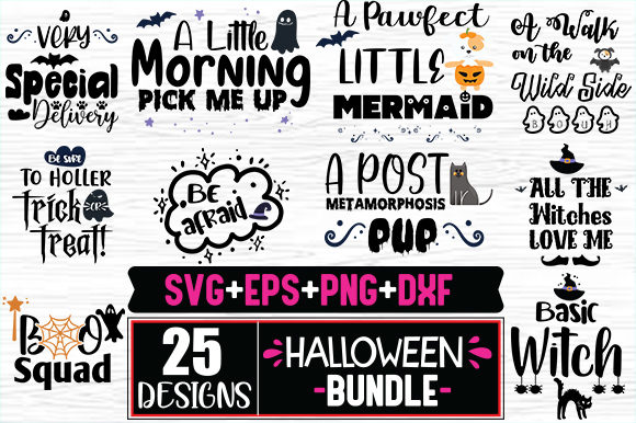 Download 25 Halloween Designs Bundle - Halloween designs Collection
