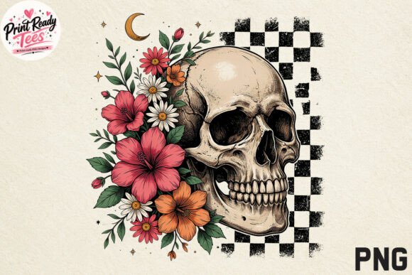 Download Floral Skull PNG, Gothic Halloween Skull - Halloween skull Collection