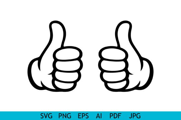 Download Double Thumbs Up Outline Icon - Thumbs Collection