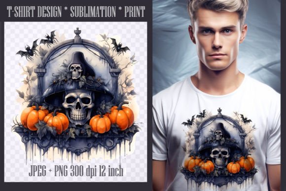 Download Creepy Halloween Skull Sublimation PNG - Halloween skull Collection