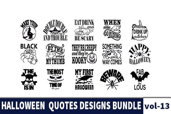 Download 15 HALLOWEEN Designs Bundle - Halloween designs Collection